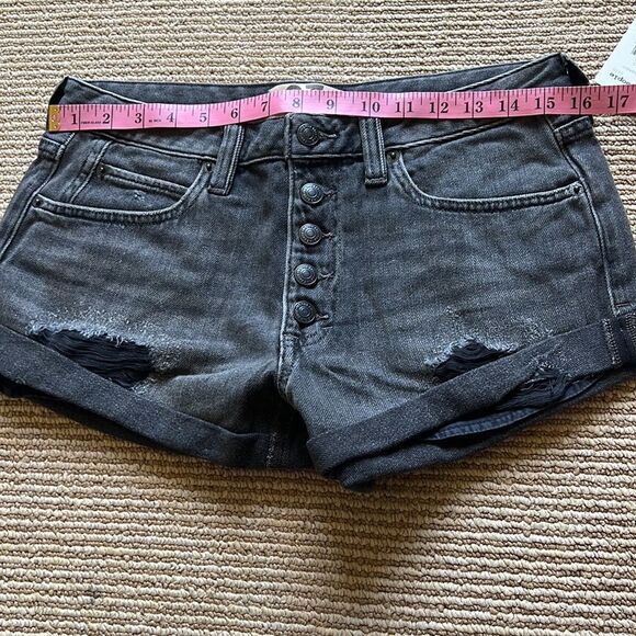 FREE PEOPLE denim black shorts 27 - Picture 10 of 12